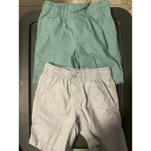 Cat and Jack 4/5 Boys Pull On Shorts Aqua and Gray